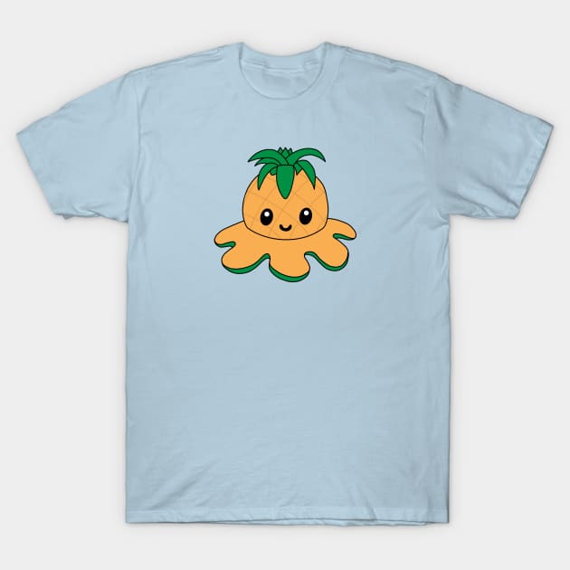 Pineapple Cute Octopus T-Shirt by Eclipse in Flames